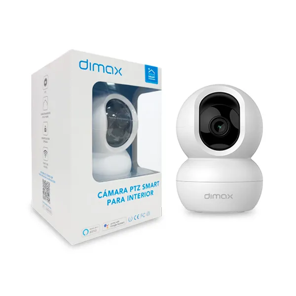 Cámara Wi-Fi ZKTeco G104 Interior 4MP 2K QHD, Giro/Inclinación (PT), Visión Nocturna y Detección Humana