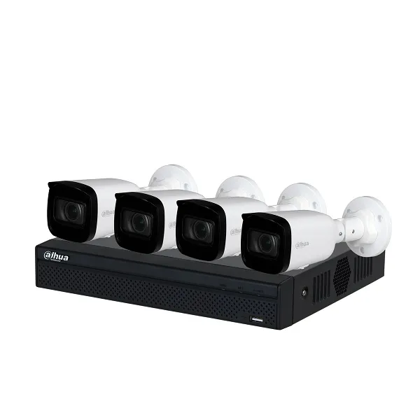Kit Vigilancia IP Dahua KITNVR1104HSPS3H NVR 4 Canales PoE, Incluye 4 Cámaras Bullet IP 2MP Full HD