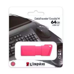 usb kingston datatraveler exodia m 64gb usb 3.2 rosa