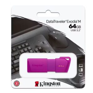 usb kingston datatraveler exodia m 64gb usb 3.2 morado