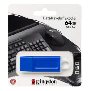 usb kingston datatraveler exodia 64gb usb 3.2 azul