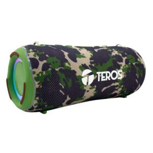 parlante bluetooth teros te 6046g verde militar 40w