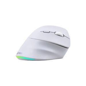 mouse teros te 1236s inalámbrico rgb blanco 6 botones