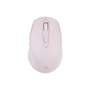 mouse teros te 1234s inalámbrico rosado 6 botones